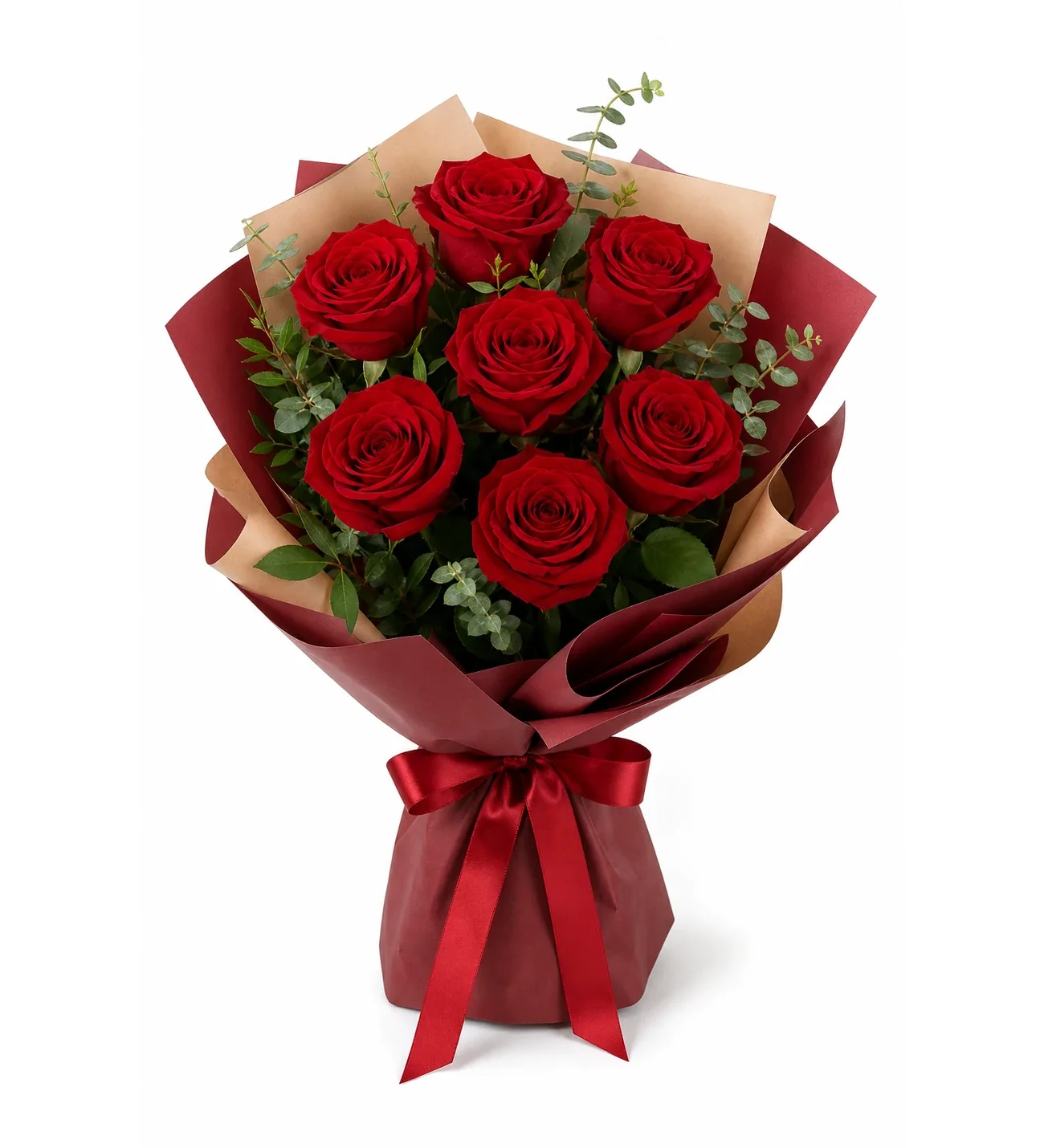 7'li Kırmızı Gül Buketi