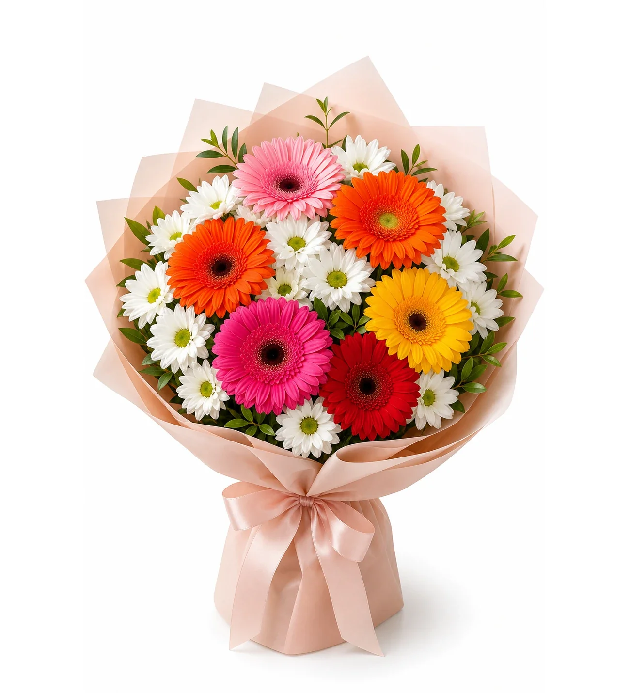 Doğum Günü Temalı Gerbera ve Papatyalar