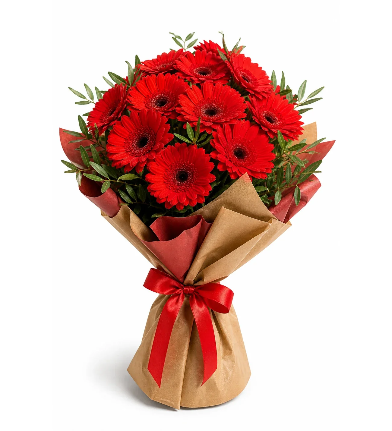 Kırmızı Gerbera Çiçek Buketi