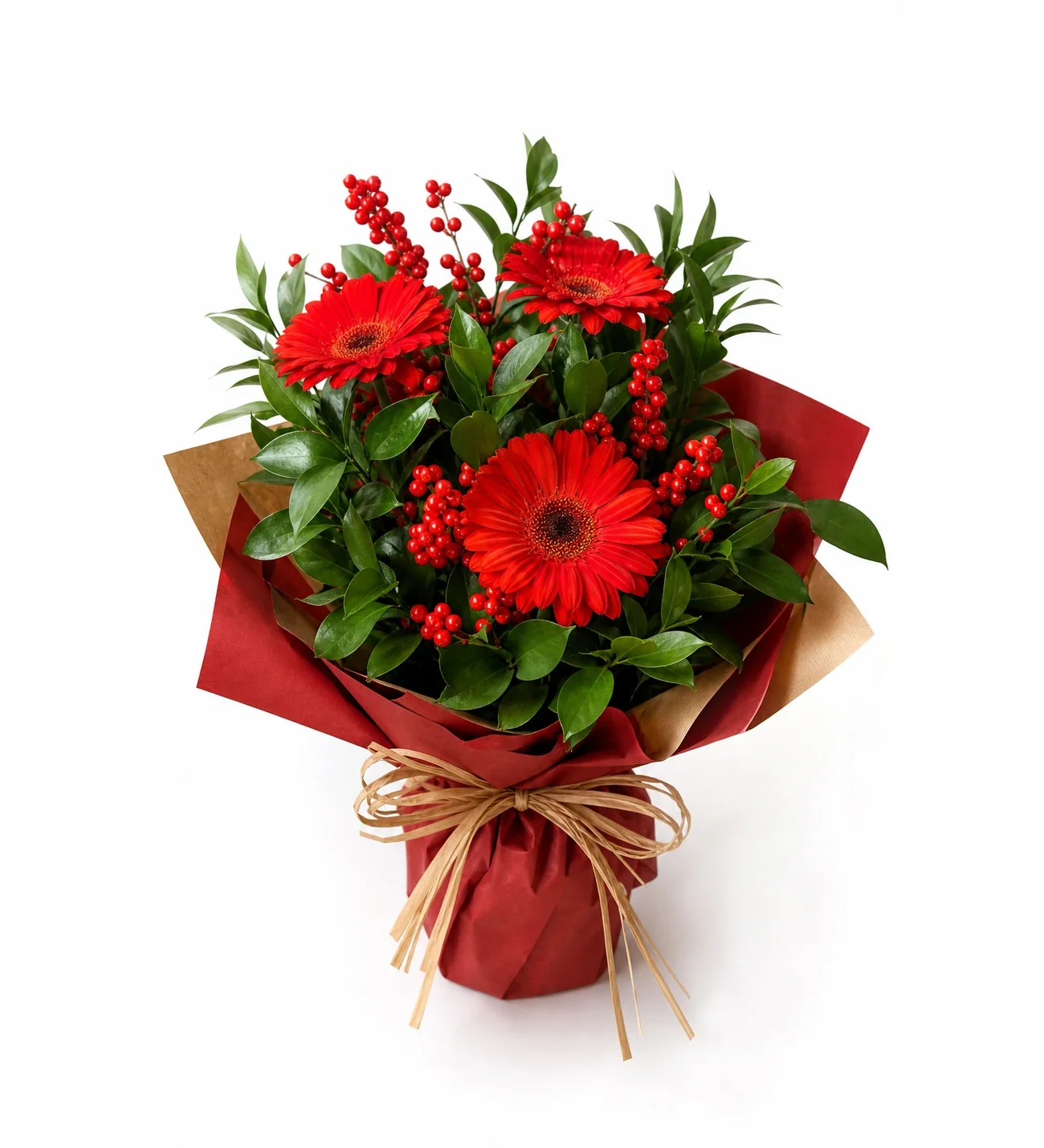 Yeni Yıl Çiçeği Kokina ve Gerbera